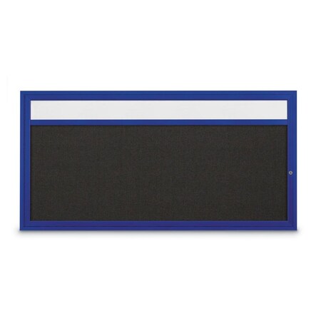United Visual Products Slim Enclosed Corkboard, 36"x36", Satin Alum Frame/Dark Spruce UVEB3636-SATIN-DRKSPR